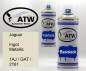 Preview: Jaguar, Ingot Metallic, 1AJ / GAT / 2161: 400ml Sprühdose + 400ml Klarlack - Set, von ATW Autoteile West.